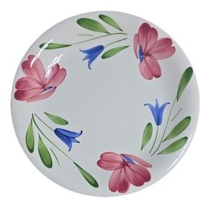 Maxam La Primula Dinner Plate Flowers 10.5" Hand-Painted Italy NEW